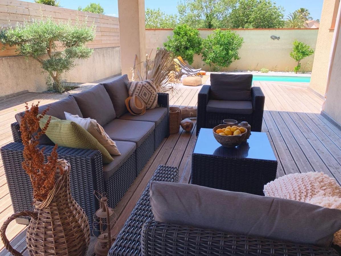Le Petit Bali Spacieuse Villa Pour 8 Avec Piscine Saint-Cyprien  Esterno foto